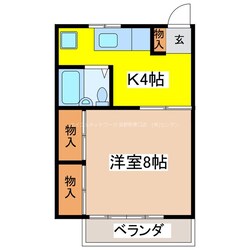 コーポ稲葉の物件間取画像